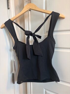 Blogilates Bow Back Tank Top in Black Size XS